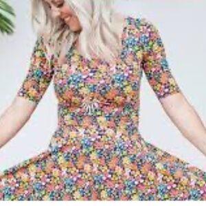 LuLaRoe Colorful Floral Dress